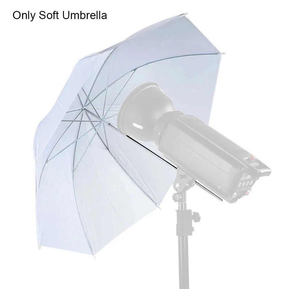 Photography Umbrella - 20-дюймовый светильник для фотостудии, полупрозрачный белый