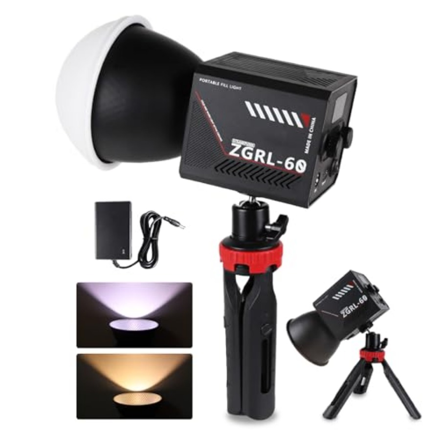 Photography Videos Free - 60-ваттный COB LED видеосветильник, портативный, с